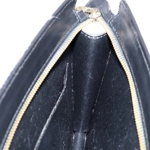 LOUIS VUITTON Epi Pochette Homme Clutch Bag Black Noir M52522 LV Auth 139251 - Picture 9 of 16